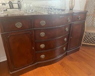 Vintage Mahogany Buffet $300