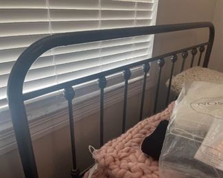 Queen Size Iron Head and foot board w/frame $150