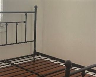 Queen Iron Frame w/head and foot railings $150