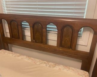 Mid century modern queen head board and frame $250