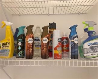 Cleaning products (prices vary)