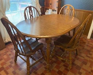 laminate topped kitchen table, 4 chairs