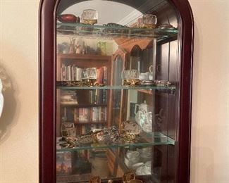 small hanging display cabinet