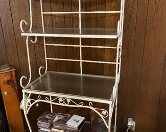wrought iron baker's rack