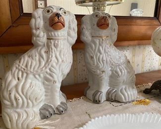 Pair of Staffordshire dogs