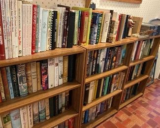 Lots of books and cookbooks