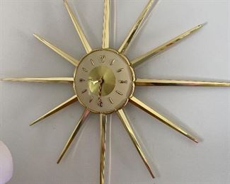 Sunburst MCM clock