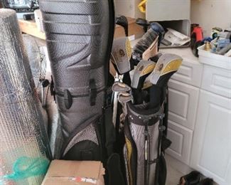 Golf Clubs and Cases