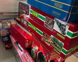 Over 100 LGB G Scale Trains New in Box