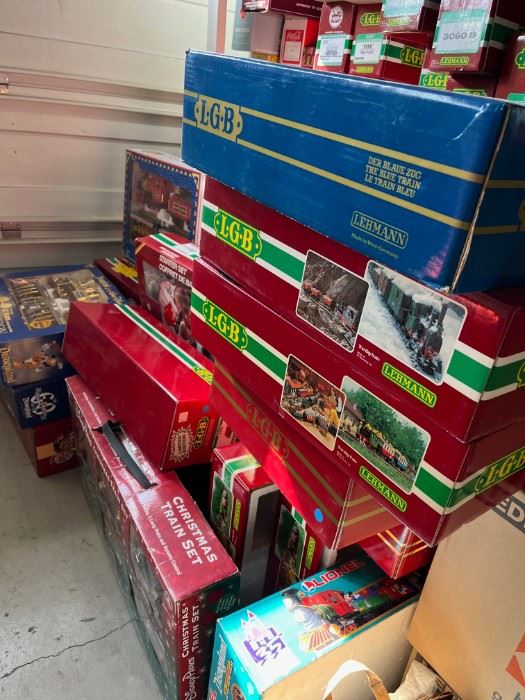 Over 100 LGB G Scale Trains New in Box