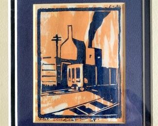 Original woodblock by Pat Anderson