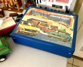Matchbox car collection case full of matchbox cars. Selling as a lot