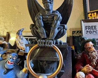 Gargoyle door knocker