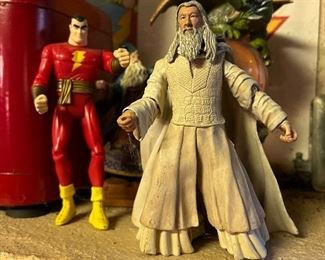 2008 Mattel CD Universe Shazam (no cape);Marvel Gandalf The White action figure