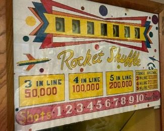 Vintage Rocket Shuffle bowling machine (needs some work)