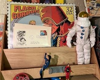 Flash Gordon collectibles; Apollo 13 Astronaut figure