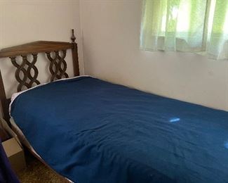 vintage twin bed/headboard