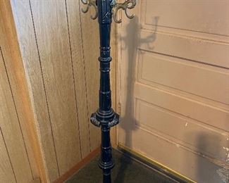 Cast iron cane/jacket holder