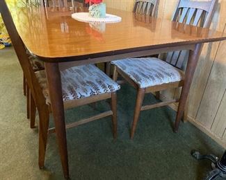 MCM dining table & chairs