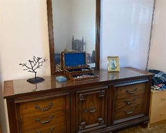 Dresser with mirror