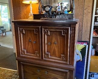 vintage dresser/armoire with mirror