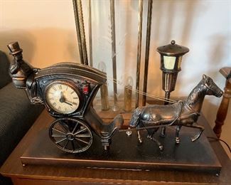 Vintage horse & carriage clock