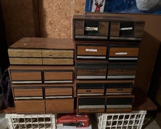 Vintage VHS tape holders