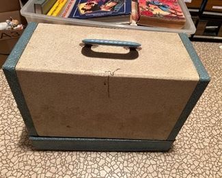 Vintage sewing machine and case