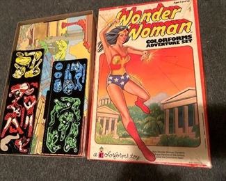 Vintage Wonder Woman colorforms