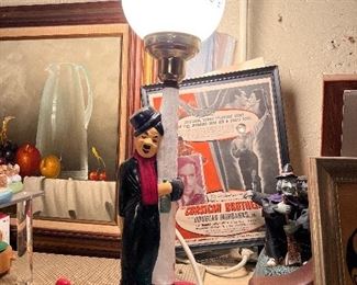Vintage Charlie Chaplin bar light
