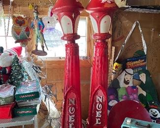 Vintage Noel blow molds