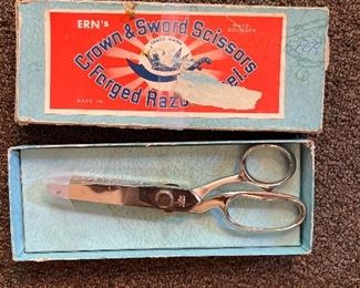 Vintage Ern's Crown & Sword Scissors