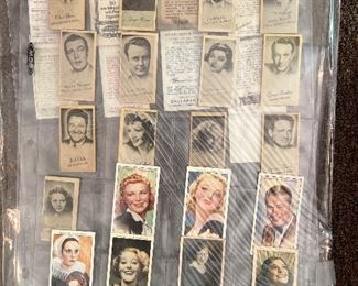 Vintage cigarette cards