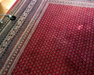 BIG wool Oriental rug - 11 x 16 ft. (white spot is sunlight)