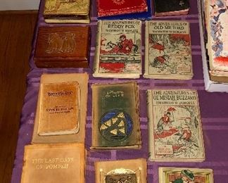 Old books including some leather bound editions