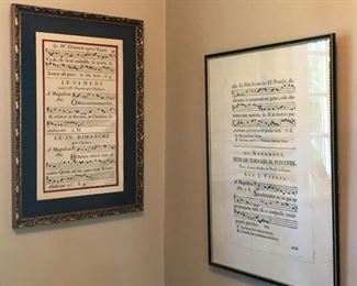 Old musical scores - purchased from a vendor along the Seine in Paris in the late 1970s