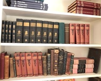 Antique & vintage books: Dickens set, 1949 Audel’s Carpenters & Builders Guide (4 vols.) & more