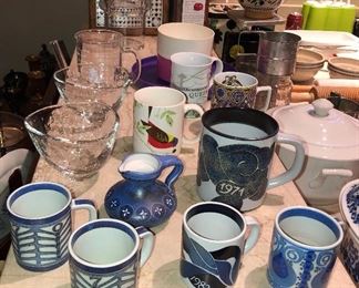 Royal Copenhagen Faience mugs (1969+ ‘70 & ‘71), Charley Harper mug