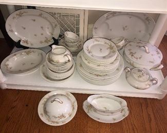 Haviland Limoges china set with pink roses