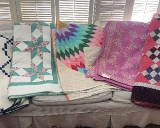 Pretty vintage quilts
