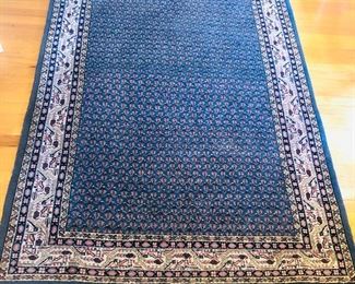 Blue wool rug (4 x 6 ft.)