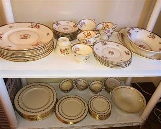 China sets: Coventry Old Ivory by Syracuse, Lenox Golden Wreath