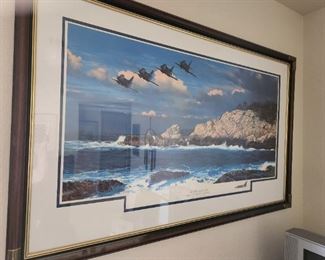 William S. Phillips...'Shore Birds at Point Lobos'! A local and internationally known Military artist. The best of the best.