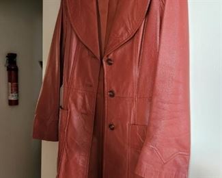 Vintage 70's woman's leather coat