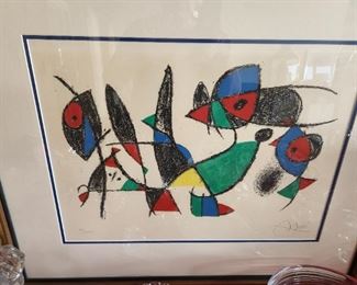 Signed by Miro and numbered. 'No. 10, from Lithographs II, 1975'.