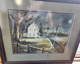 Ed Gifford signed Watercolor. Ohio Painter.