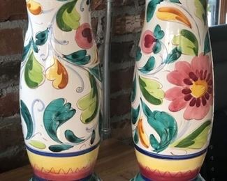 Pair of English Porcelain Vases