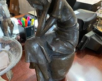 Female "The Thinker"