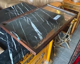 Wood/Glass serving tray