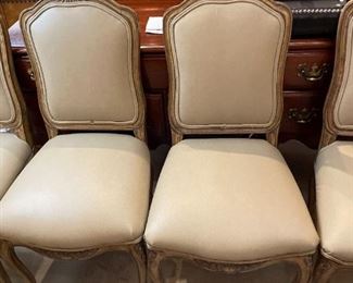 Set of 4 Leather Dining Chairs